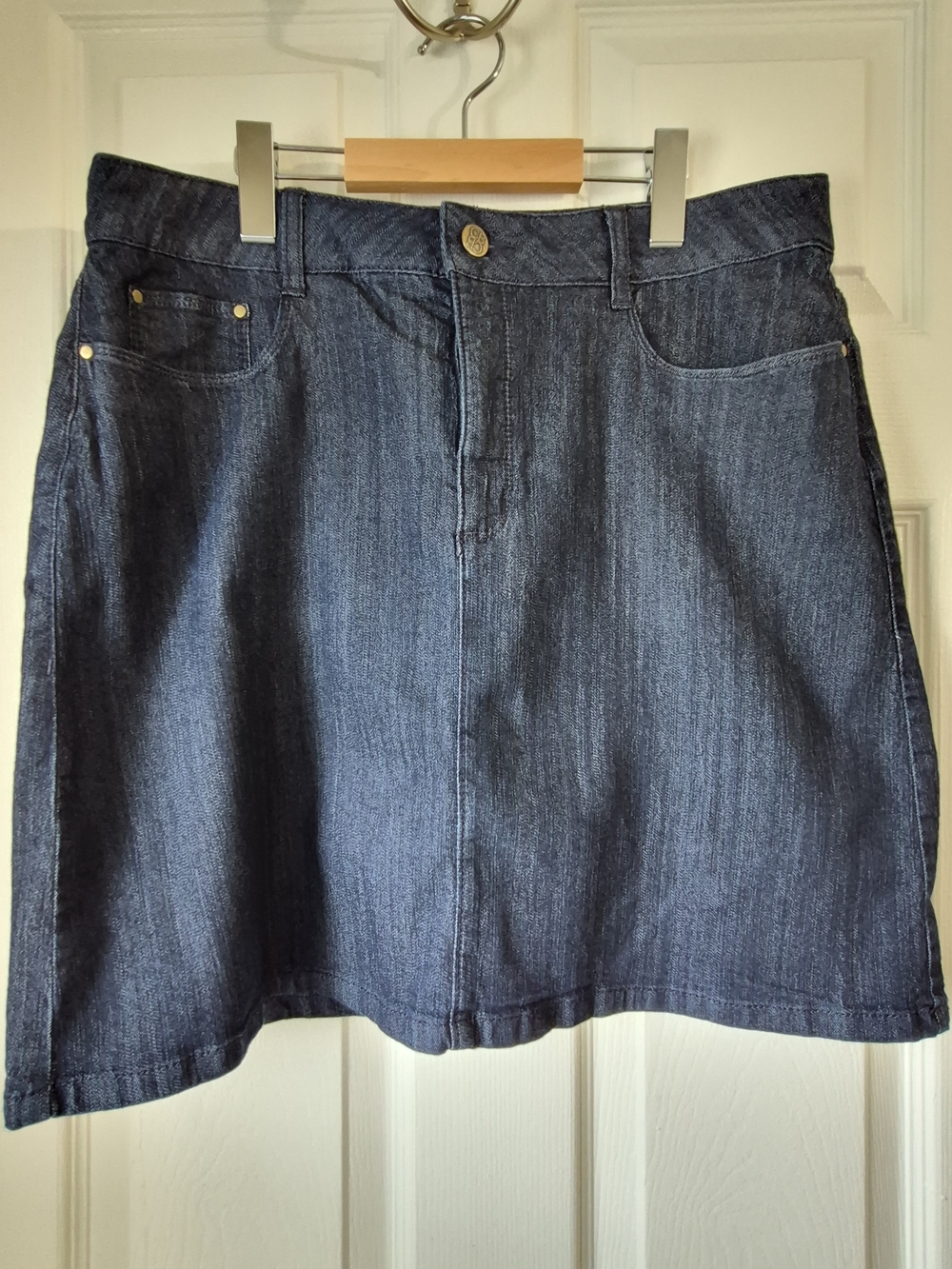 Croft & Barrow Dark Blue Denim Skort
